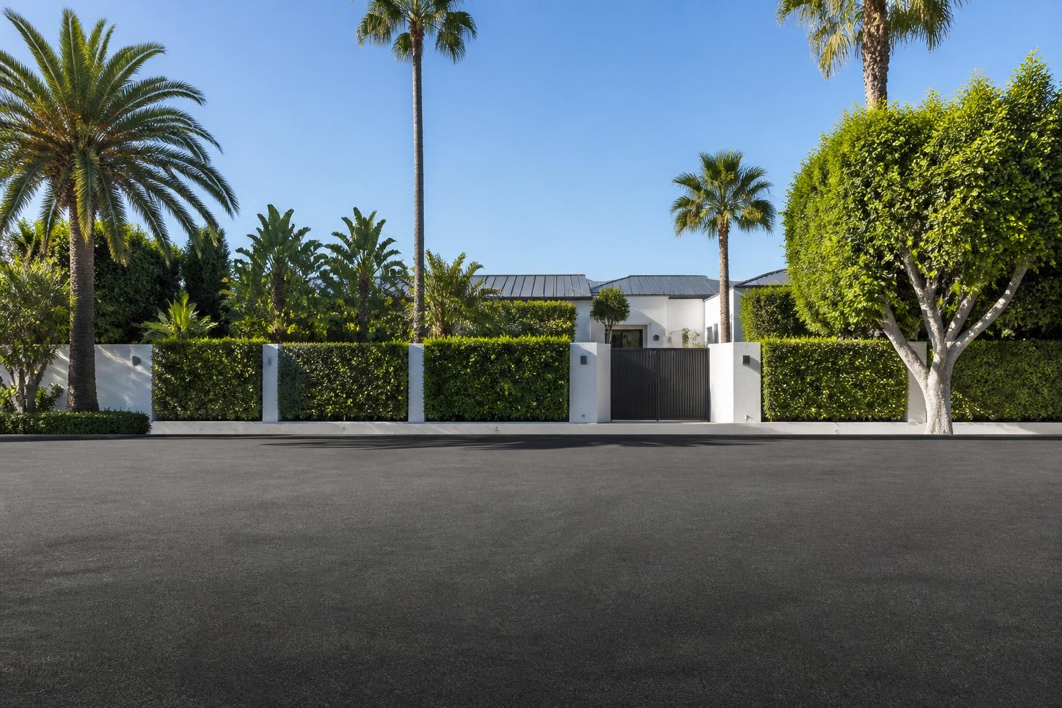 Beverly Hills luxury estate driveway